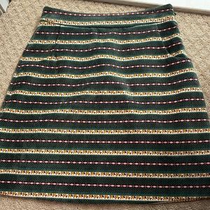 Traffic People High Waisted Colorful Suede Skirt